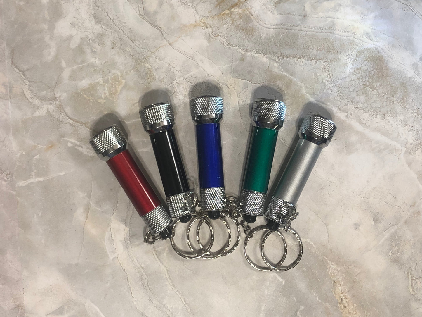 Mini Flashlight Keychain Charms