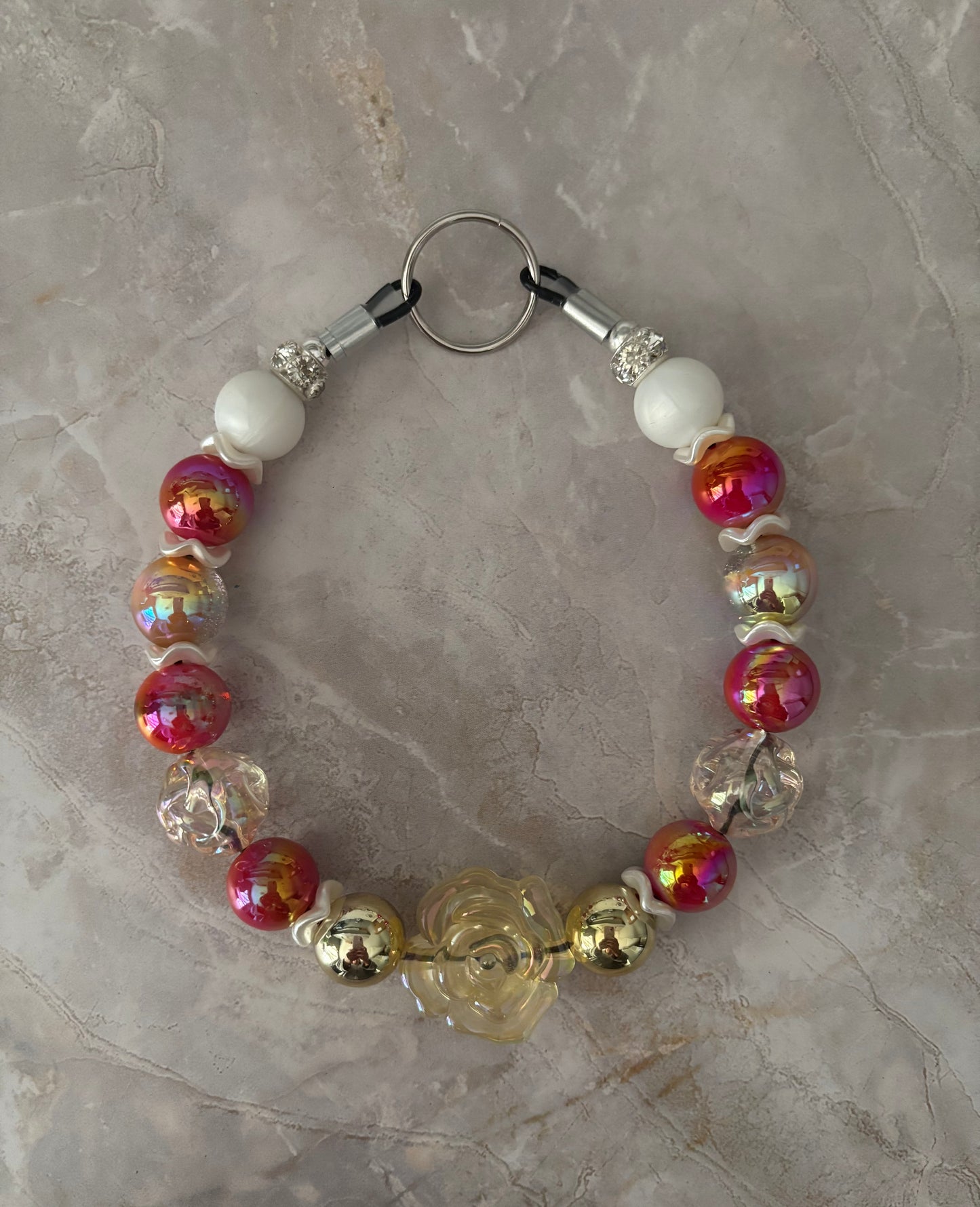 Red Fancy Rose Pendant